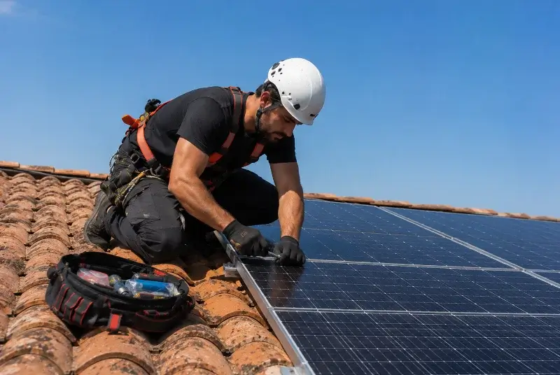 Maintenance et monitoring de panneaux solaires à Sainte-Euphémie